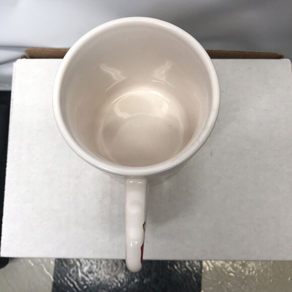 Vintage Teddy Bear Mug Christmas Scarf Handle Coffee Cup Skunk Penguin Rabbit - Picture 5 of 6